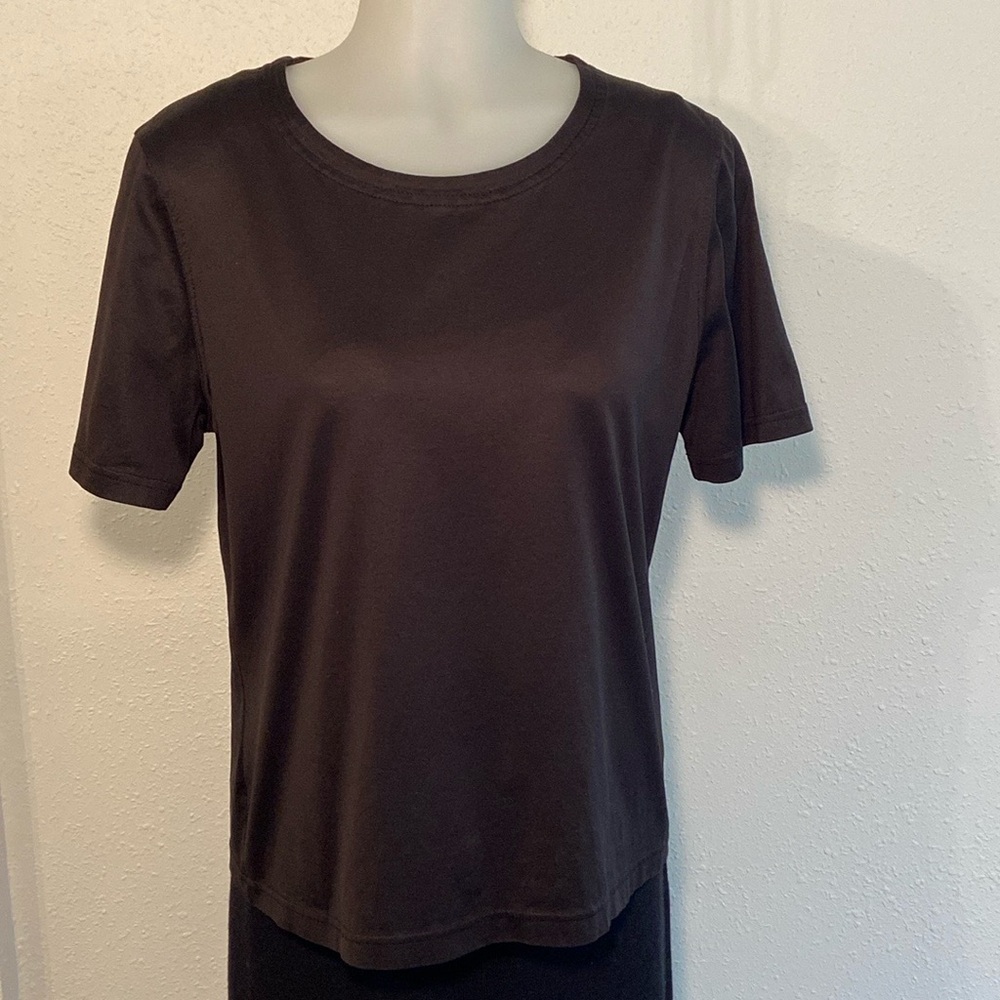Brooks Brothers Cotton Black Crew Neck T-Shirt Large